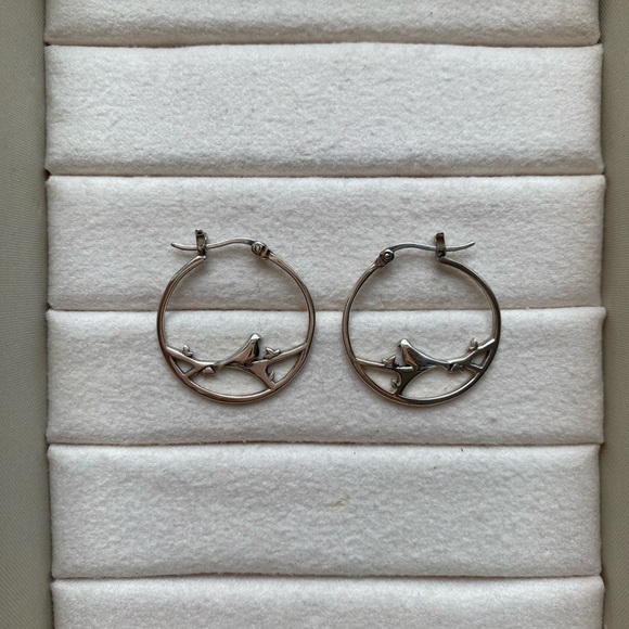 BUNDLE Nature Inspired Earring Set with Dangles, Hoops, Gold, Silver, Tortoise - Picture 4 of 4